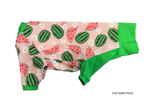 UV protection SPF50+ One piece - Flowering melons