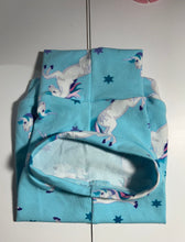 Load image into Gallery viewer, READY TO GO SLEEVELESS Turtleneck - Blue Unicorns