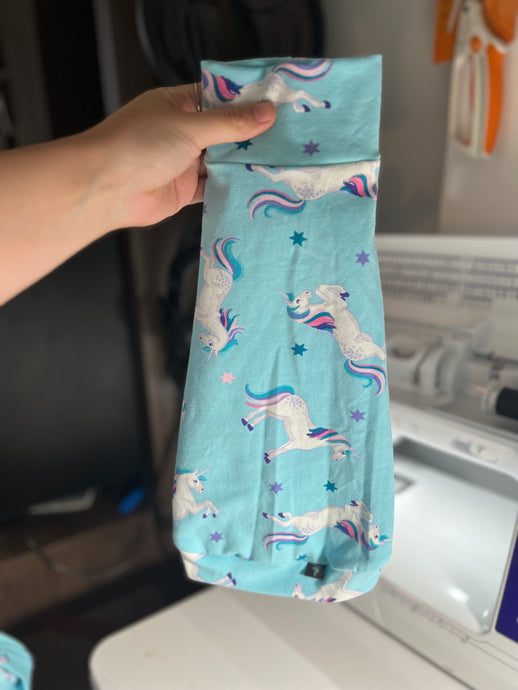 READY TO GO SLEEVELESS Turtleneck - Blue Unicorns