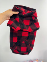 Load image into Gallery viewer, Polar hoodie - Red plaid