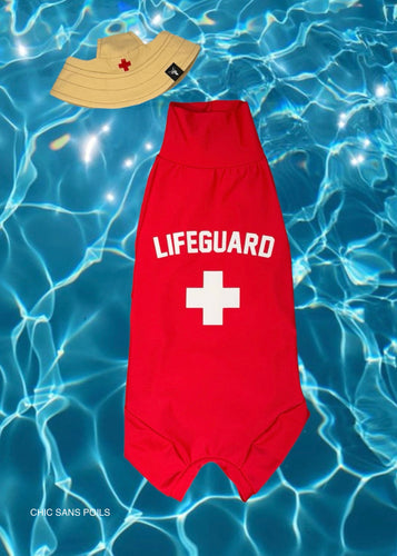 UV protection SPF50+ One piece - Lifeguard red 🌊