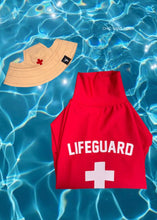 Load image into Gallery viewer, UV protection SPF50+ One piece - Lifeguard red 🌊