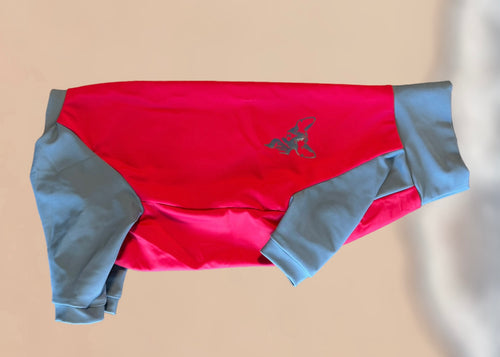 UV protection SPF50+ One piece - Red & gray CSP
