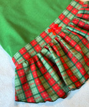 Load image into Gallery viewer, Puffy Dress - Red and Green Checks