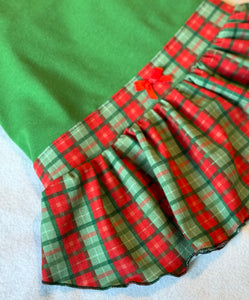 Puffy Dress - Red and Green Checks