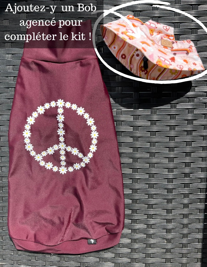 Protection UV FPS 50+ -Burgundy Marguerite Peace