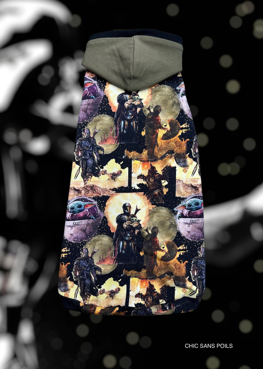 Hooded tank top - JEDI & khaki