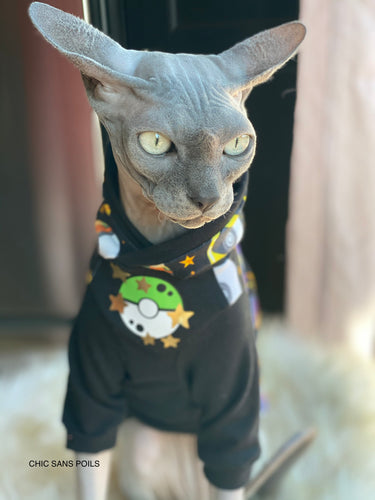 Long Hooded Sweater - Multi Poké