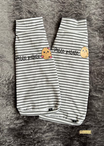 Col roulé - Petite patate + coeurs RAYÉ PLUS LARGE
