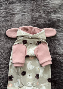 Chandail long à capuche - Petits lapins