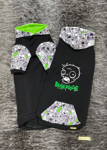 Long Hooded Sweater - Brain Foodie