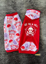 Load image into Gallery viewer, Long hooded sweater - SEE YOU IN HELL