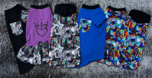 Charger l&#39;image dans la galerie, T-shirt curve -  Bleu Princesses Burton colorées