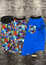 Charger l&#39;image dans la galerie, T-shirt curve -  Bleu Princesses Burton colorées