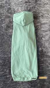 Chandail  long à capuche - Vert matcha & rayé