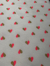 Load image into Gallery viewer, MircoPolar SLEEVELESS - Golden hearts on white background