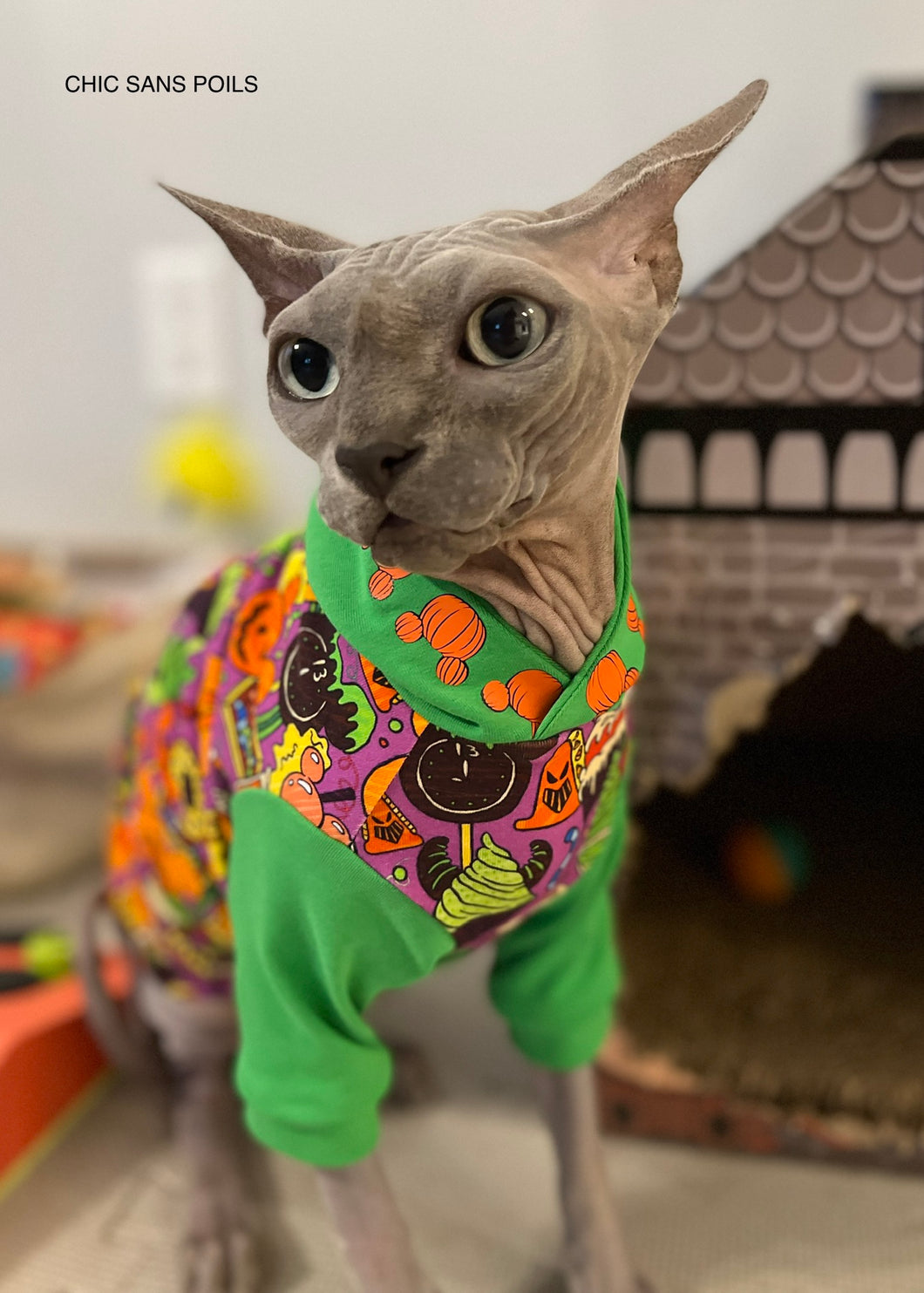 Long Hooded Sweater - Mickeyloween