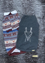 Load image into Gallery viewer, RUFFLES long sleeve sweater - Deer on gray background