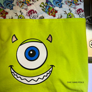 Long hooded sweater - MONSTER Green