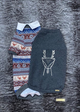 Load image into Gallery viewer, RUFFLES long sleeve sweater - Deer on gray background
