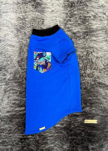 T-shirt curve -  Bleu Princesses Burton colorées