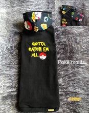 Charger l&#39;image dans la galerie, Chandail long à capuche - Poké motifs